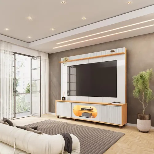 Home Maia DJ Móveis com LED, ideal para TV até 75?