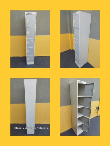Armário de aço/vestiário 5 portas nilko