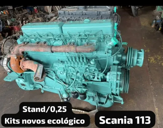 Motor Scania 360cv modelo 113..ano 1997 completo revisado a base de troca