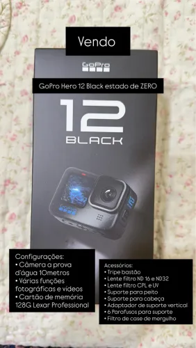GoPro Hero 12 Black NOVÍSSIMA 