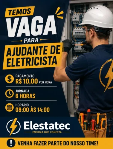 Vaga de Ajudante De Eletricista 