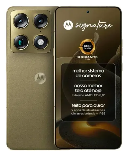 Smartphone Motorola Signature 521gb - concorrente IPhone 17 pro Max