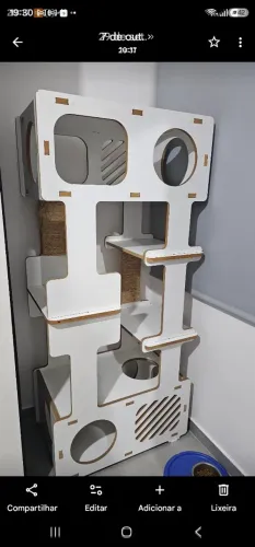 Torre para gatos grande, usado excelente estado