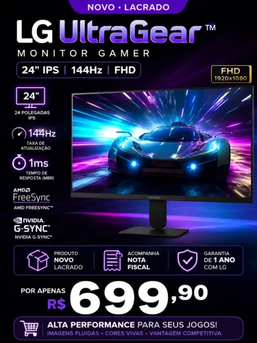 MONITOR LG ULTRAGEAR 144Hz 24?