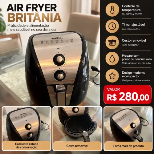 Air fryer BRITÂNIA 5LITROS