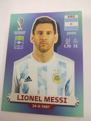Messi figurinha Copa 2022 Qatar