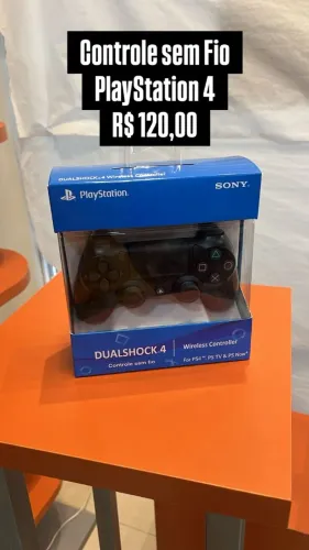 Controle sem fio PS 4 -Loja Fisica