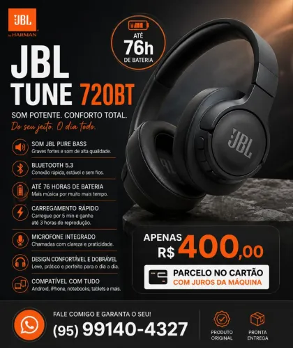 Vendo fone jbl tune 720 bt