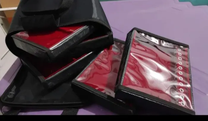 Bolsa organizadora de joias 5 bandejas