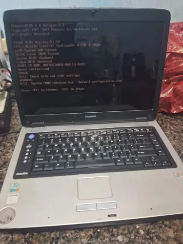 Notebook toshiba antigo