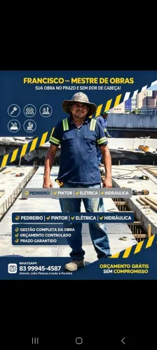 FRANCISCO MESTRE DE OBRA EM GERAL