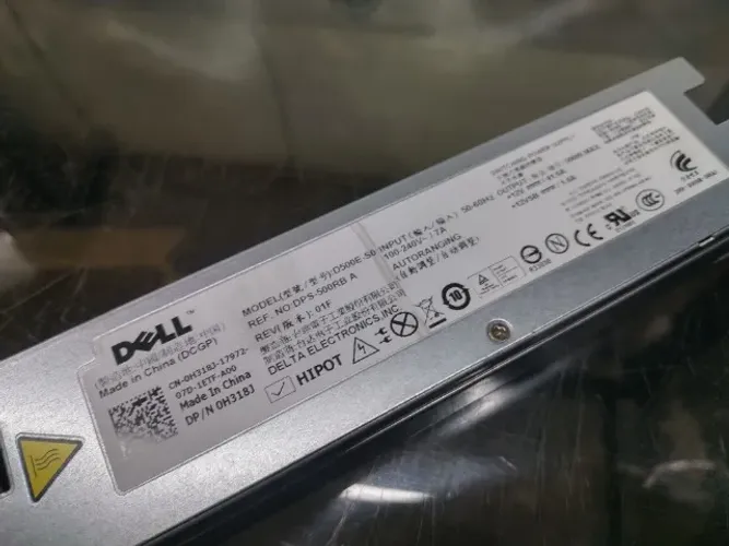 Fonte Servidor Dell D500E-S0 500W Hot Swap 0H318J PowerEdge R410 R105 NX300