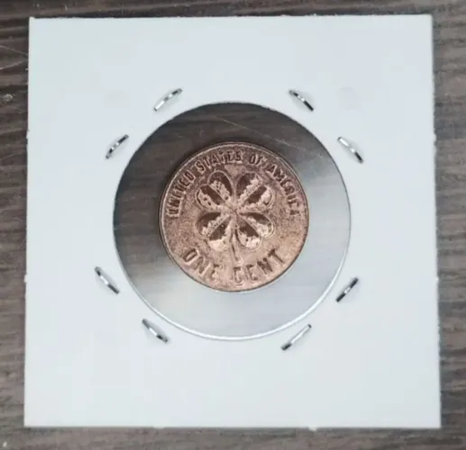 Moeda de 1 centavo da sorte