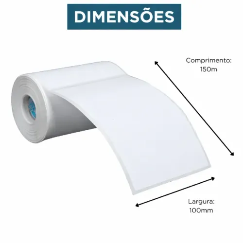 Etiqueta Térmica 100x150mm IT-P200 Rolo 200 Etiquetas Para Impressora Correios pode retira