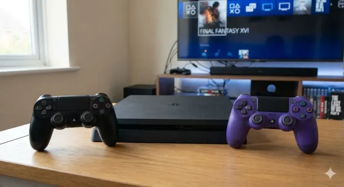 PlayStation 4 Slim 1TB + 2 Controles (Manetes)