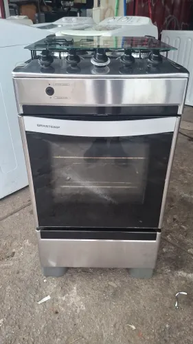 FOGÃO BRASTEMP 4 BOCAS INOX SEM AVARIAS