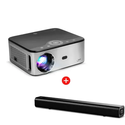 Projetor Smart 7000 Lúmens Get Full HD + Soundbar 120W Frete Grátis