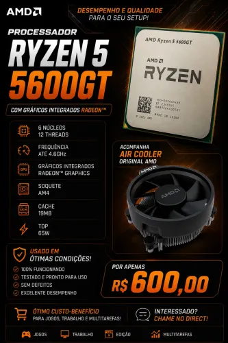 PROCESSADOR RYZEM 5 5600gt