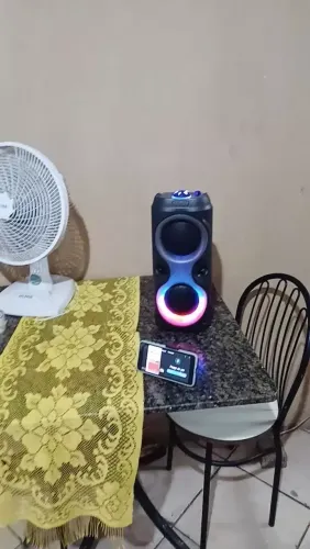 Caixa de som Bluetooth Portátil Com Led RGB Portátil FM USB TWS 30W Para Praia, Festa ou V