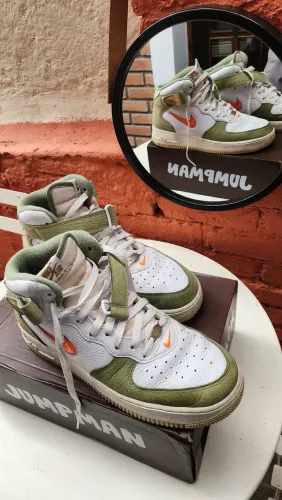Nike Air Force 1 Mid QS Olive/Orange 41