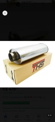 Abafador automotivo da THS de 3 polegadas.
