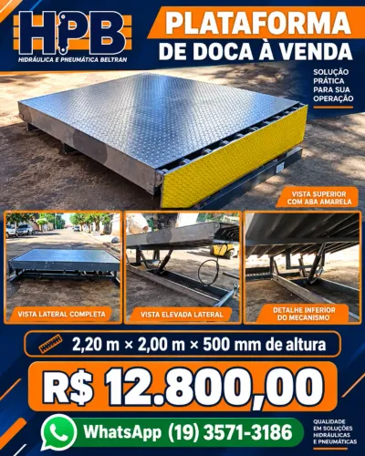 Plataforma de Doca 2,2m x 2,0m x 0,5m