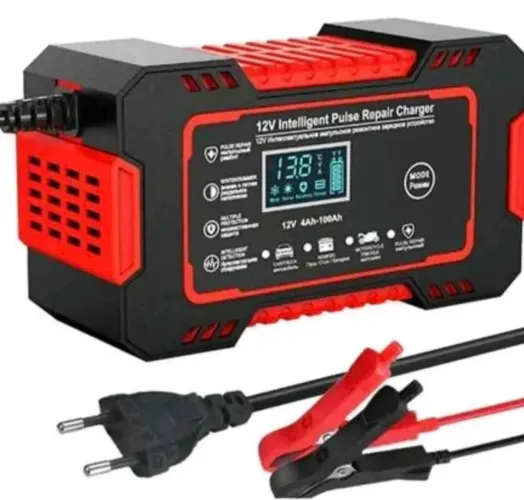 Carregador de bateria de Carro e Moto 12V 6 amperes bivolt automático