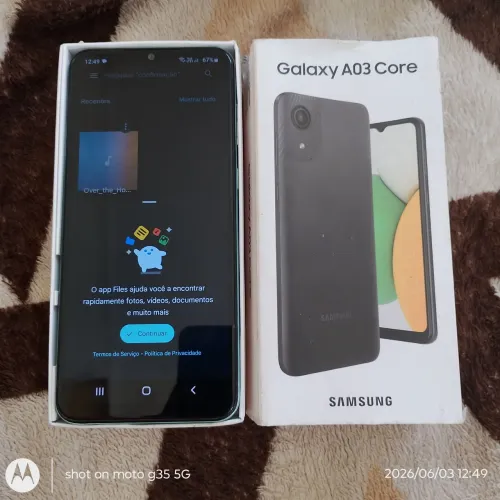 Celular Samsung A03 - Watssap na discrição abaixo.