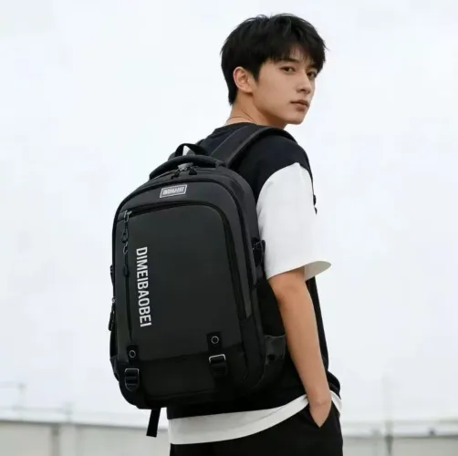 Mochila Reforçada Masculina Faculdade Impermeável Resistente Grande Trabalho Escolar