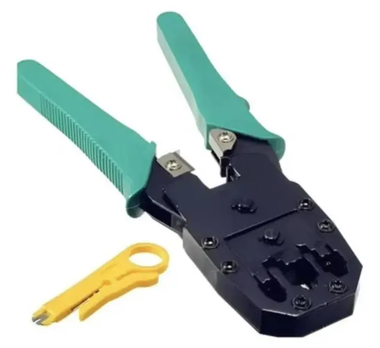 5 Unidades Combo Kit alicate Crimpagem Rj45, Rj12, Rj11
