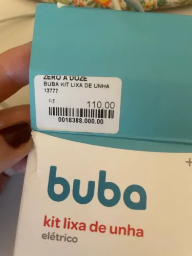 Lixa de unha elétrica baby BUBA