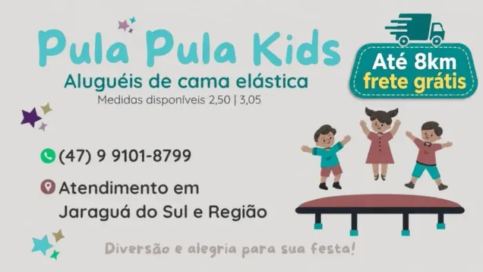 Aluguel Cama Elástica 2,50 metros e 3,05 metros