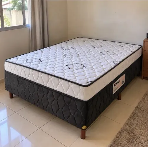 Cama Box Casal Suporta 120kg Cada Lado (Produto Novo)