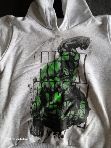 Blusão Moletom infantil Hulk Tam. 4