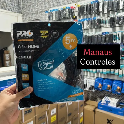 Cabo Hdmi de 5 Metros - Imagem e Áudio 4K