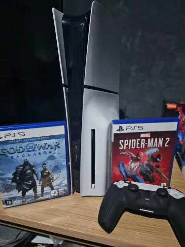 Ps5 Slim com Leitor com 2 Jogos