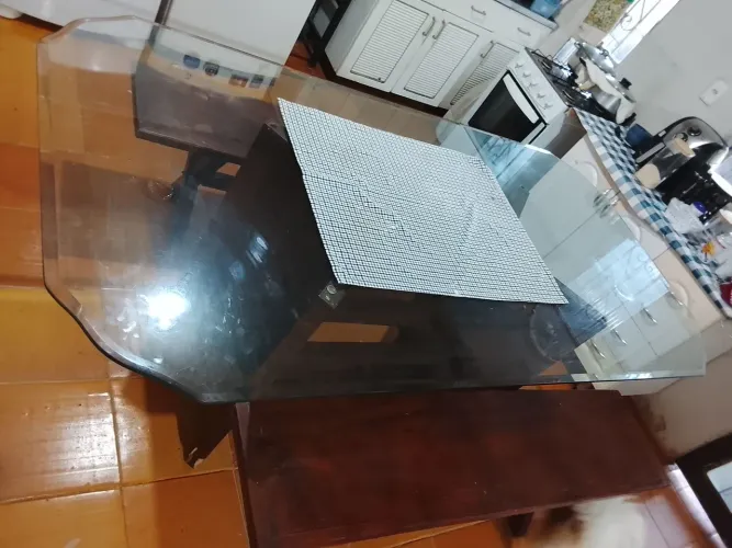 Tampo de mesa vidro temperado 10mm 2.00x 1.00 mts