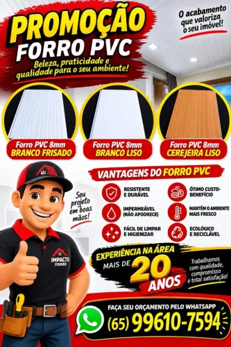 ? ? ? FORRO PVC 8mm2 6X SEM JUROS QUALIDADE E GARANTIA? ? ?