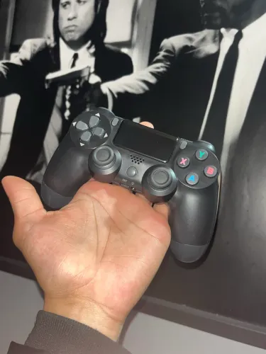 Controle Dualshock sem fio para PlayStation, Preto, PS4