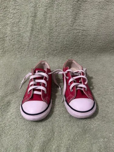 Tênis infantil Converse All Star vermelho original tamanho 25