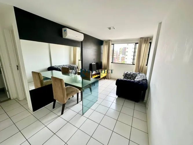 Apartamento Quarto e Sala Mobiliado | Vista Mar | Jatiúca | R$ 2.900