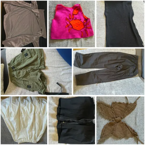 8 PEÇAS DE ROUPA FEMININAS