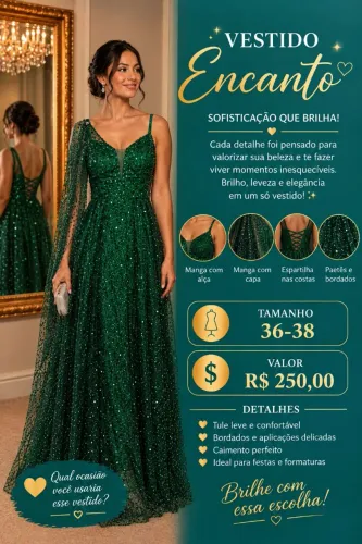 VESTIDO ENCANTO VERDE