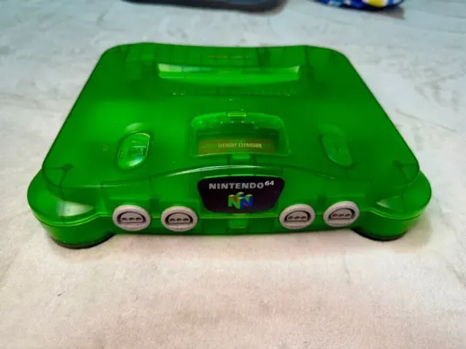 Nintendo 64 - sabores Kiwi + 5 jogos e 2 controles [ORIGINAL]
