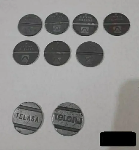 Lote fichas telefônicas
