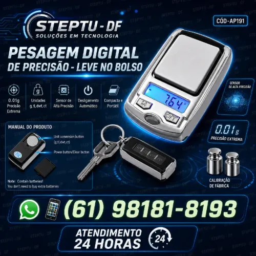 Balança De Precisão Mini Digital, Portátil Forma Chave 0.01g Arduino Automação COD-AP191