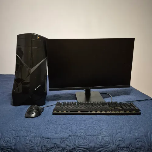 Setup Gamer Completo Ryzen 3 + GTX 1050 Ti + Monitor LG Full HD 100Hz