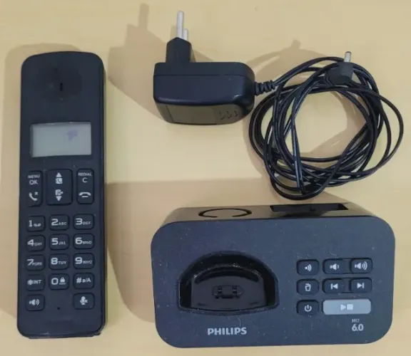 Telefone fixo Philips sem fio usado