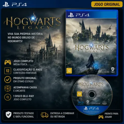 Hogwarts Legacy PS4 Original em Mídia Física