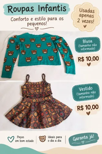 Blusas 10 reais